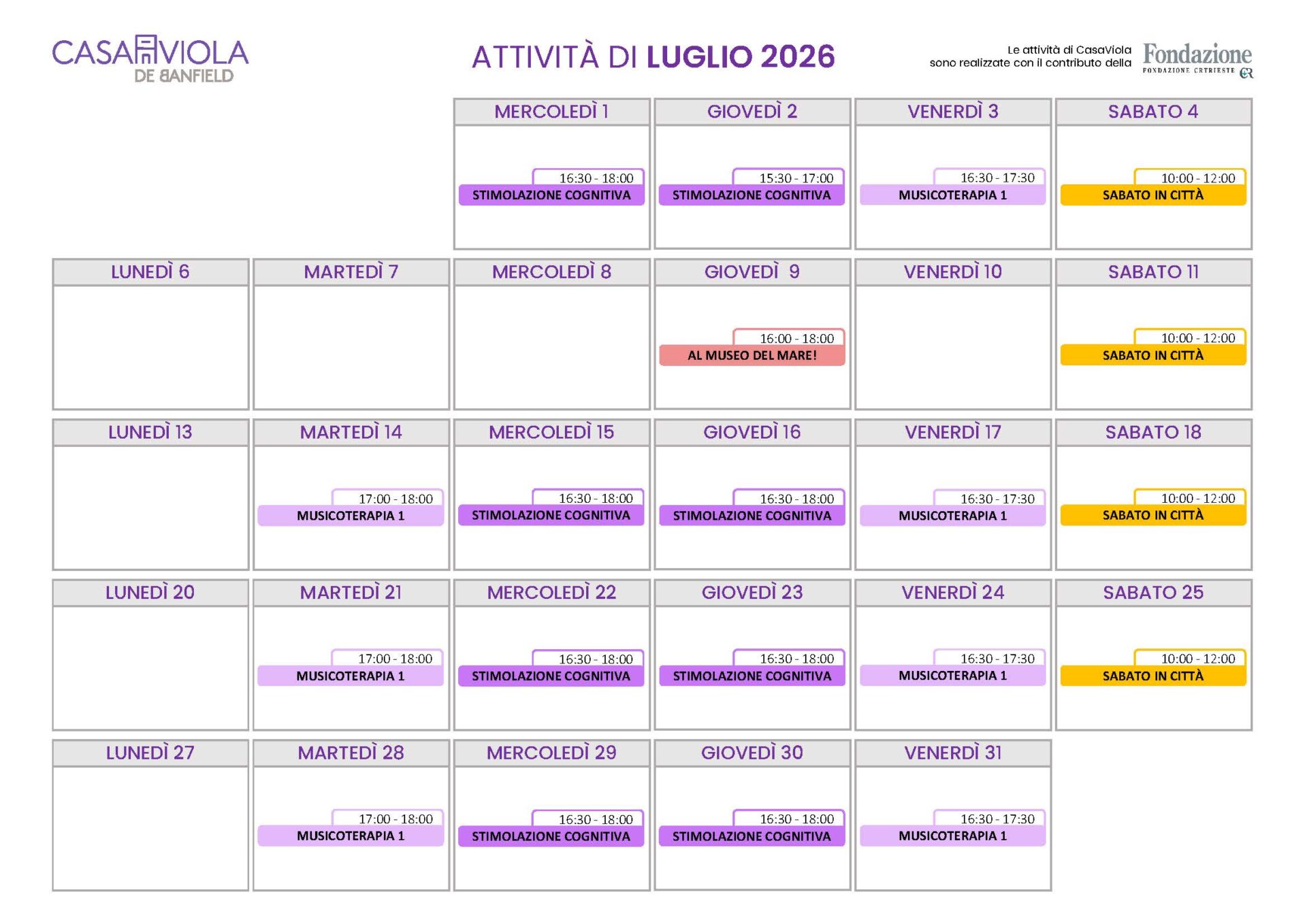 07 calendario luglio 2026_Calendario Calendario CasaViola 2025 Luglio
