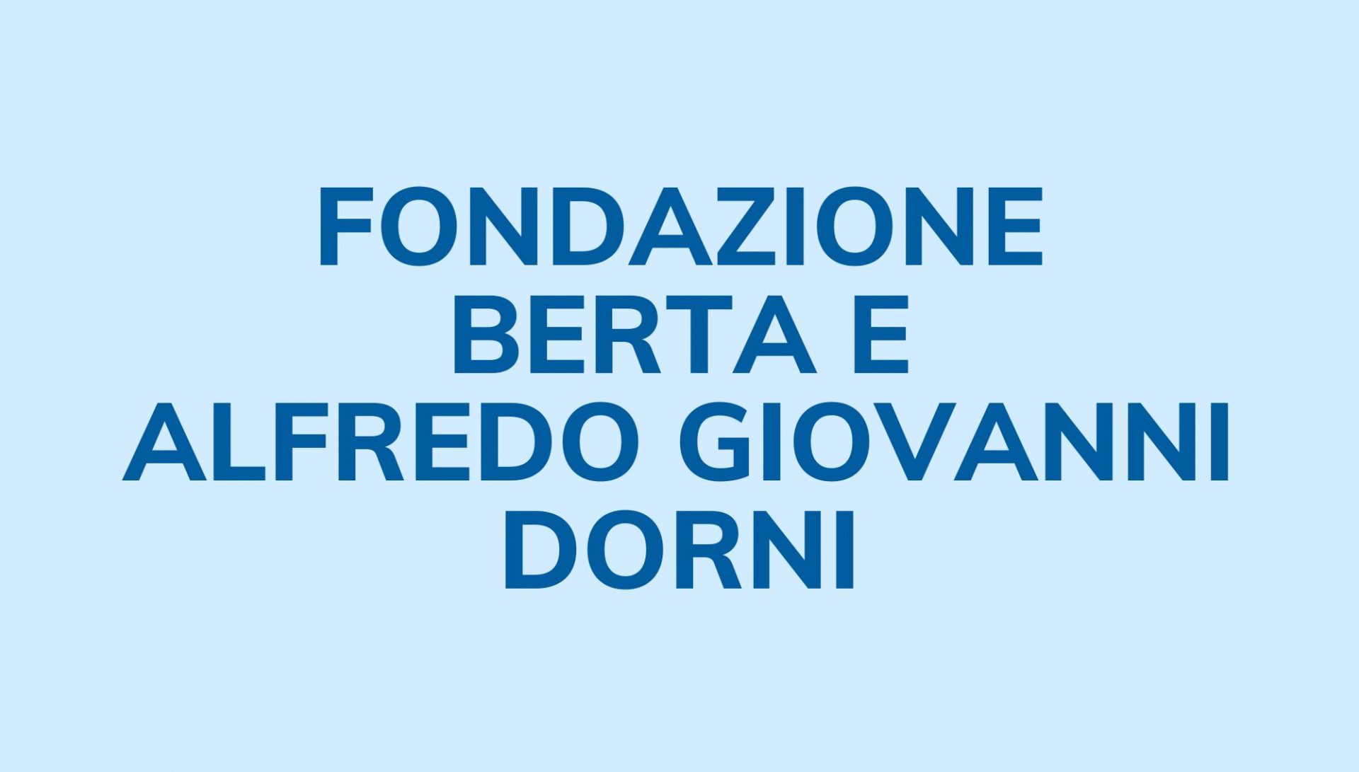 Fondazione Dorni