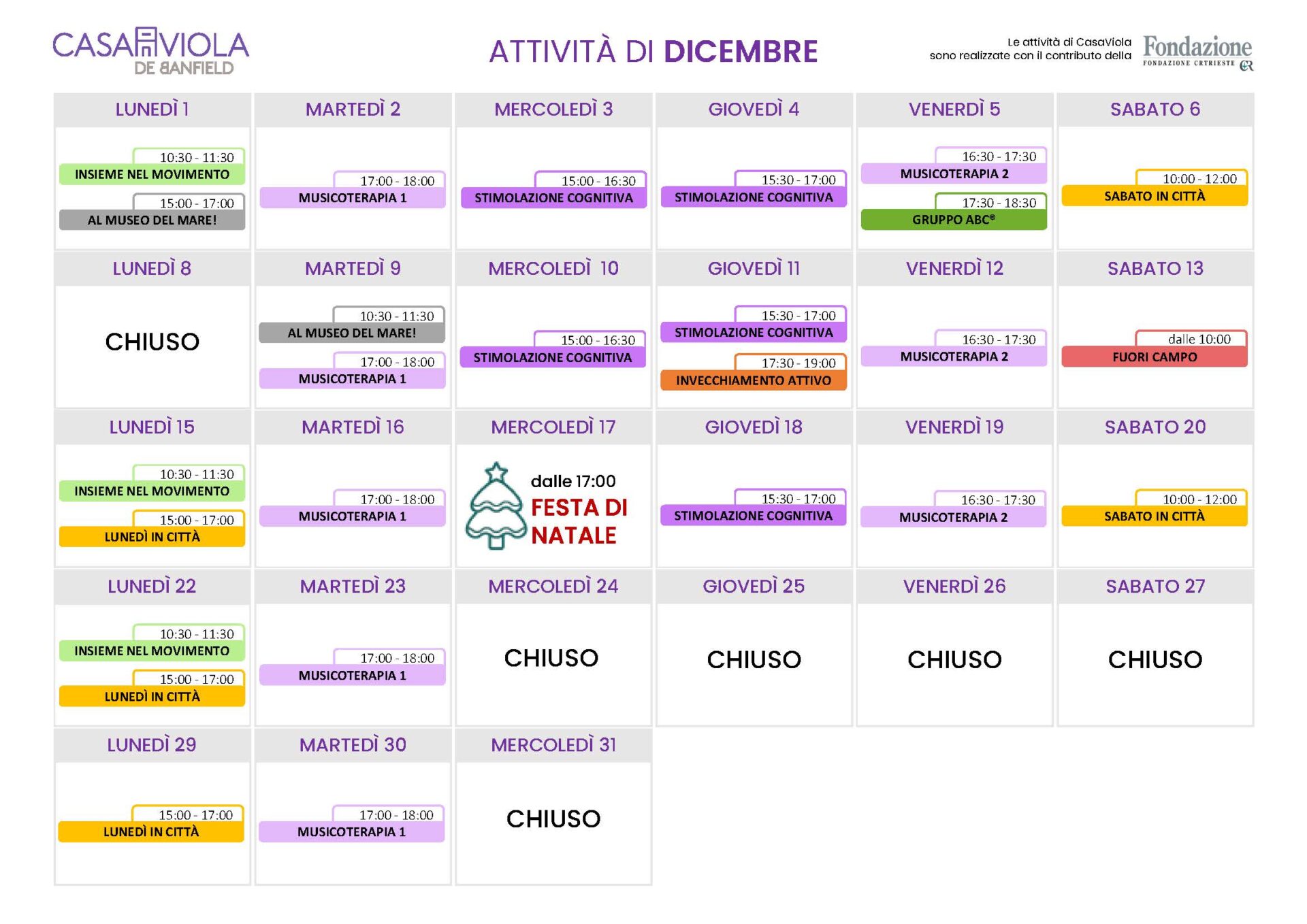 12 calendario Dicembre 2025_Calendario Calendario CasaViola 2025 Luglio