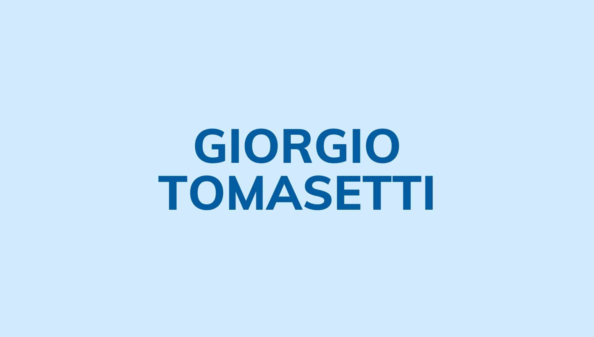 Giorgio Tomasetti