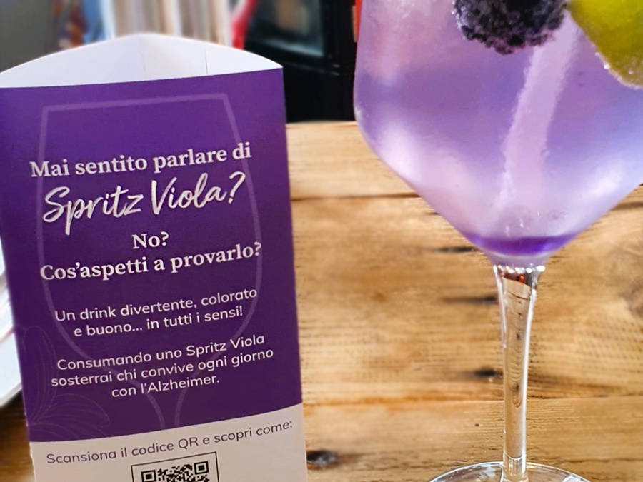 Spritz Viola e materiale informativo per il Mese Mondiale Alzheimer 2023